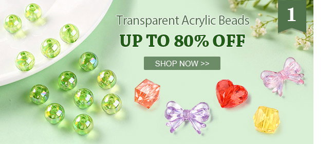 Transparent Acrylic Beads Up to 80% OFF