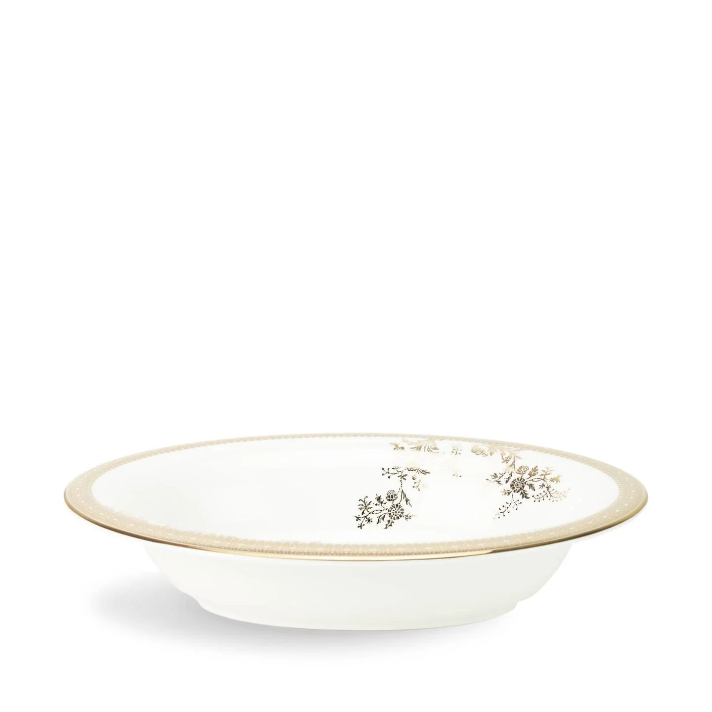 Vera Wang Lace Gold Open Vegetable Dish