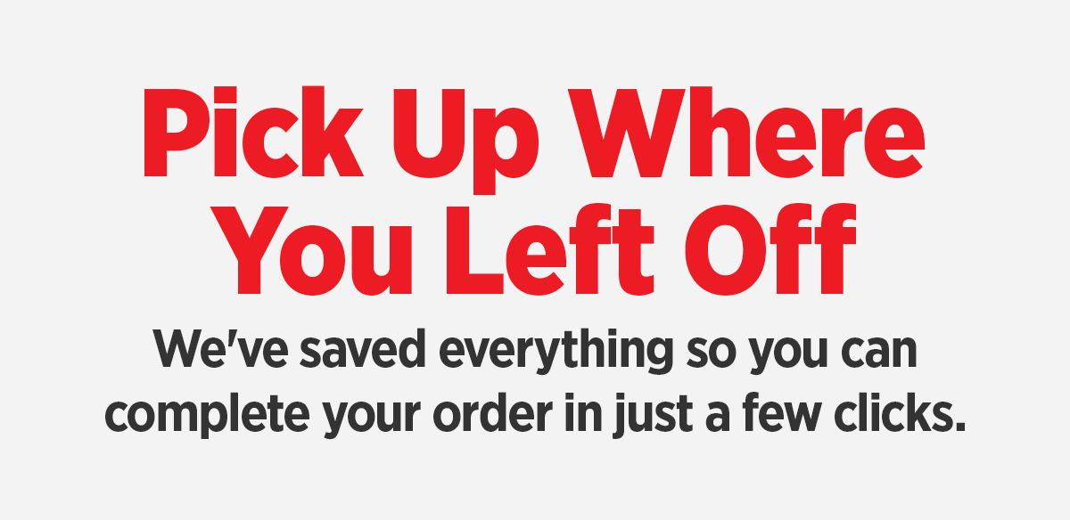 Pick Up Where You Left Off