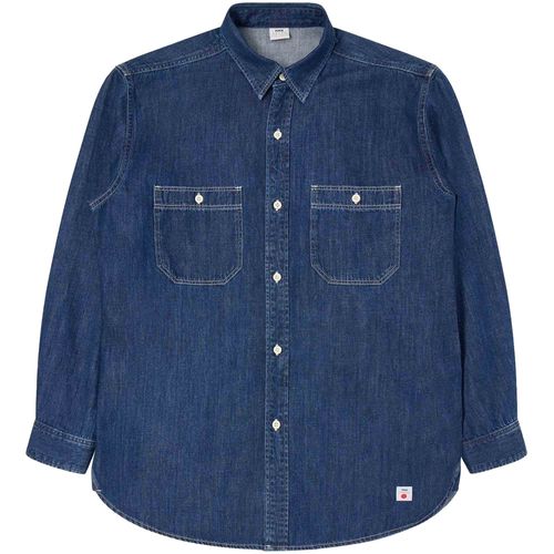 Edwin Denim Work Shirt - Dark Blue Used