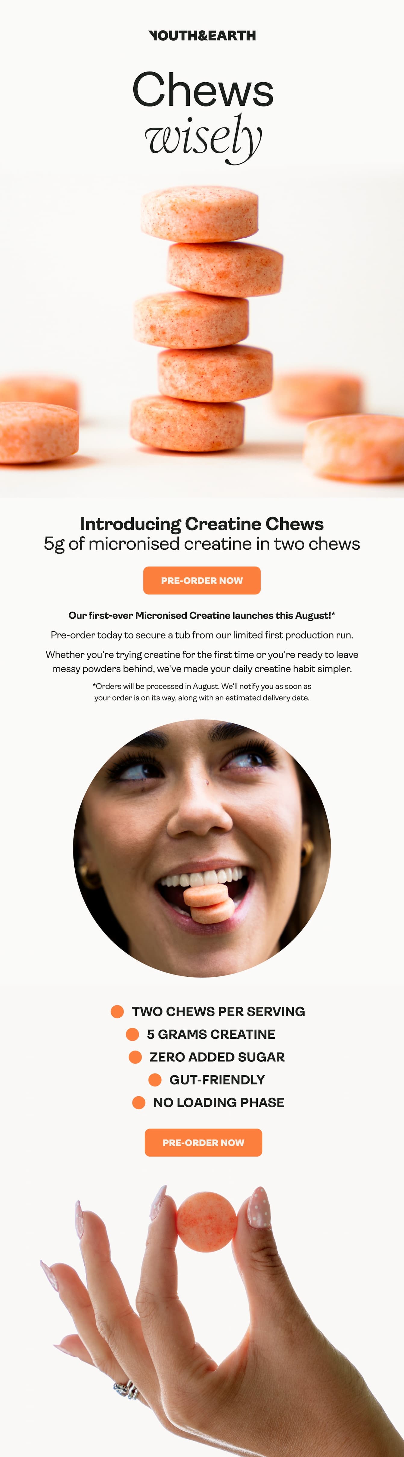 Pre-order creatine chews now! 