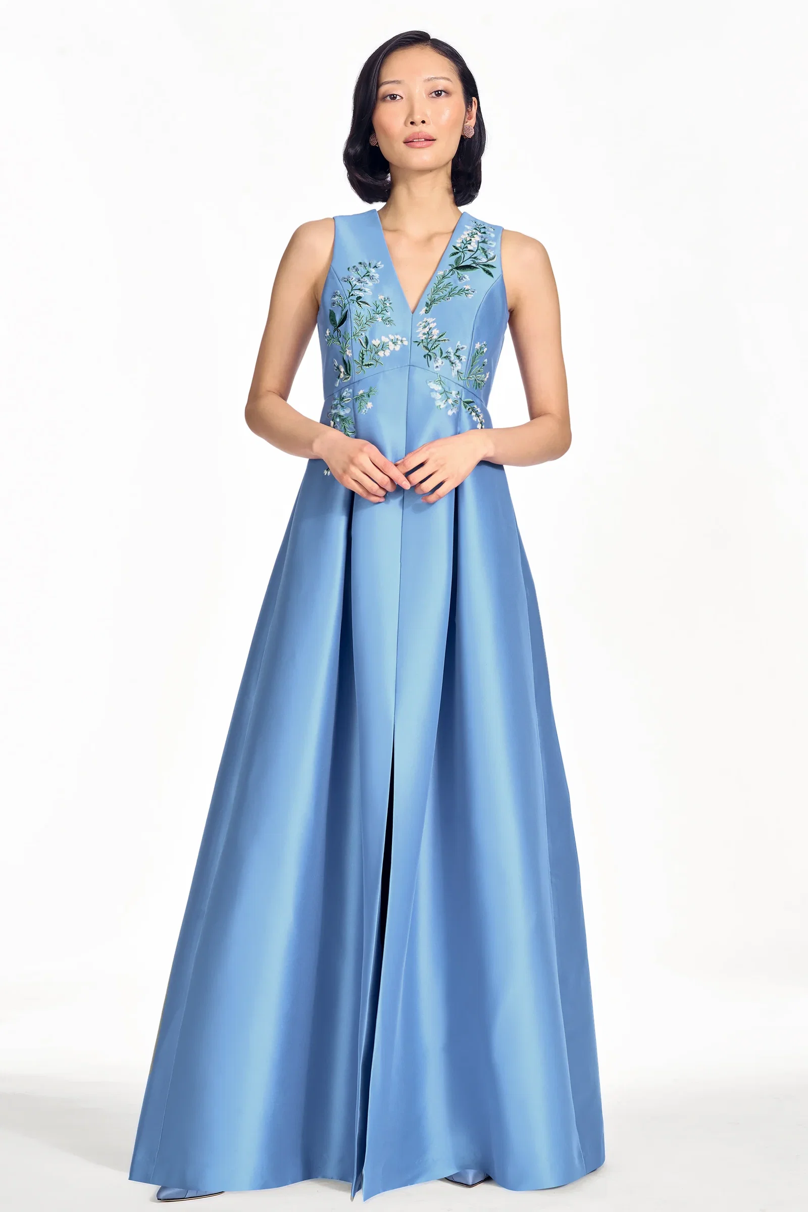 Image of EMBROIDERED BROOKLYNNE GOWN - OPAL