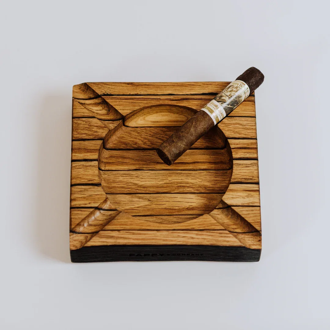 Image of Bourbon Barrel Stave Ashtray: Square