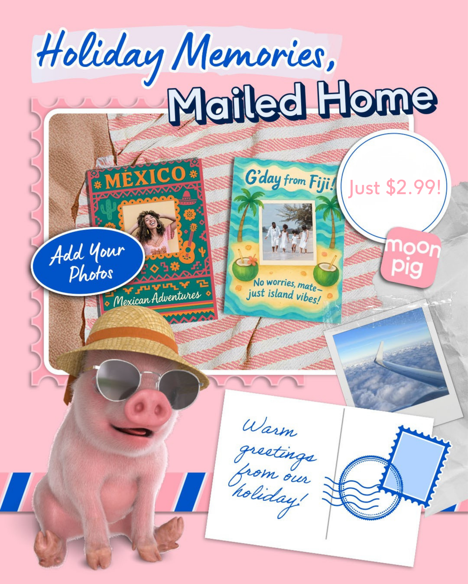 Personalized Travel Postcards
