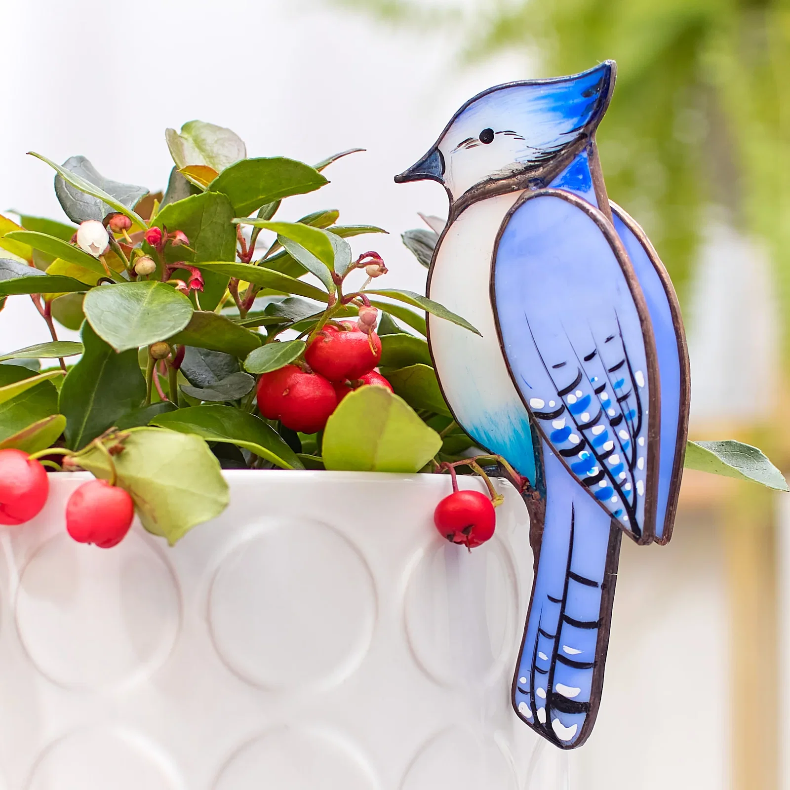 Image of 3D Blue Jay Bird Pot Hugger