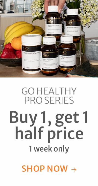 Buy 1, get 1 half price on GO Healthy PRO Series