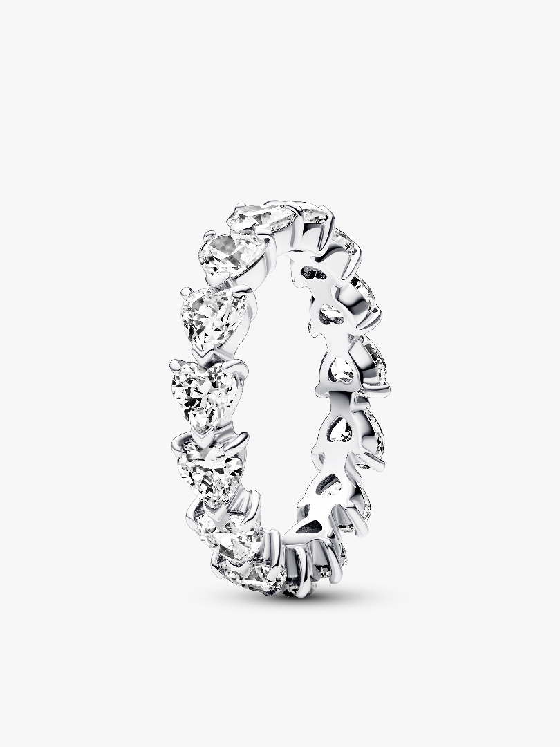Band of Clear Hearts Ring