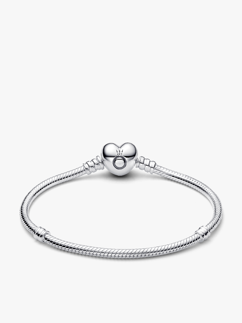 Moments Heart & Snake Chain Bracelet