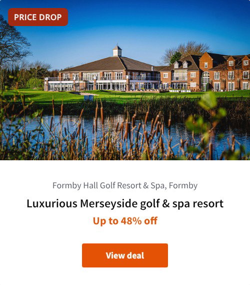 Luxurious Merseyside golf &amp; spa resort