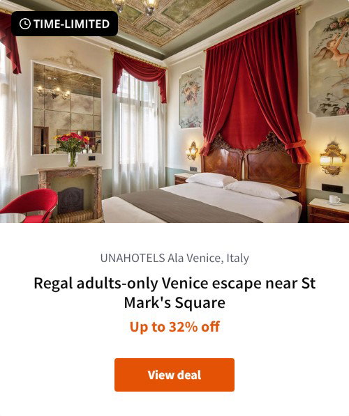 Regal adults-only Venice escape near St Mark's Square
