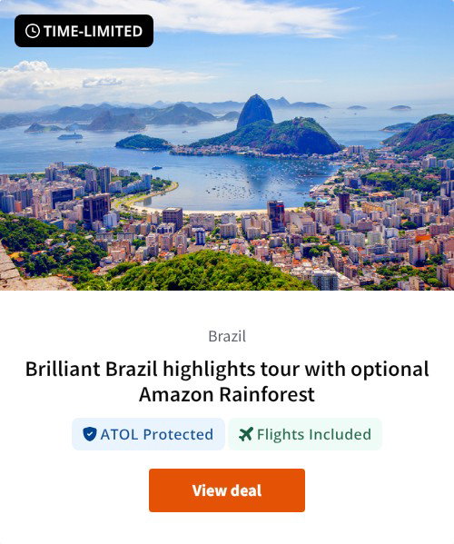 Brilliant Brazil highlights tour with optional Amazon Rainforest