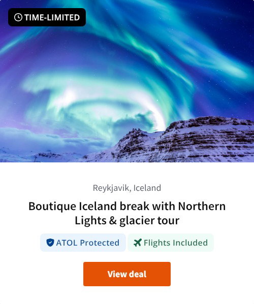 Boutique Iceland break with Northern Lights &amp; glacier tour
