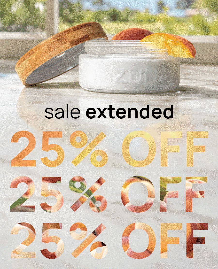 Extended sitewide sale 25% off, and introducing Summer Peach