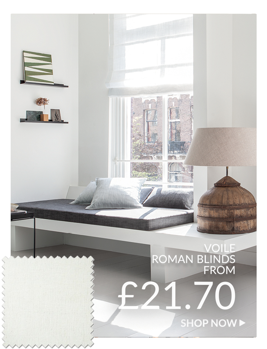 Voile Roman Blinds
