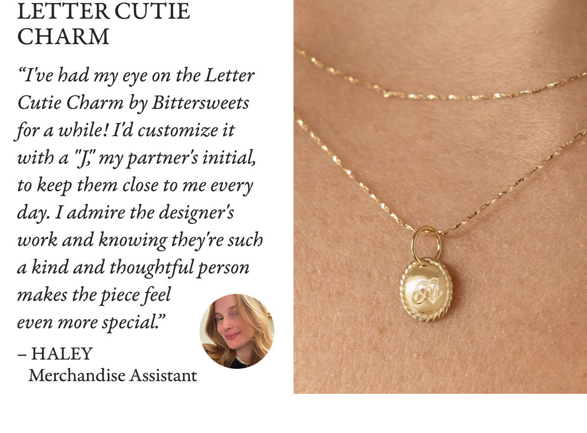 Letter Cutie Charm - Shop Now