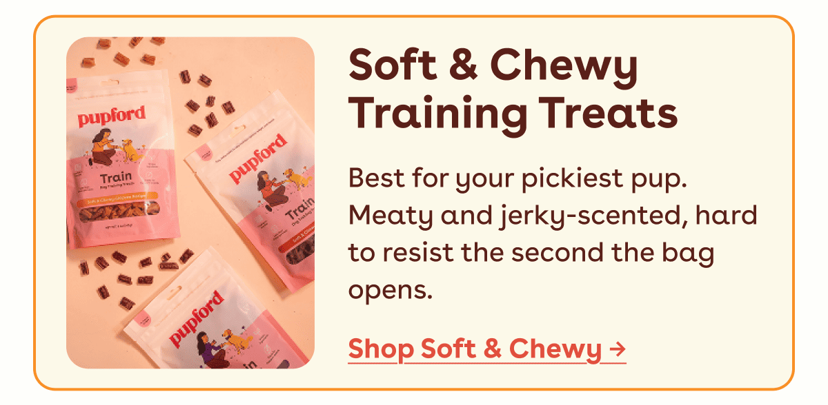 Soft and chew training treats 