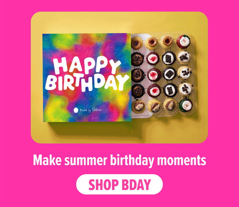 Make summer birthday moments! Shop the happy birthday cupcake 25-Pack now.