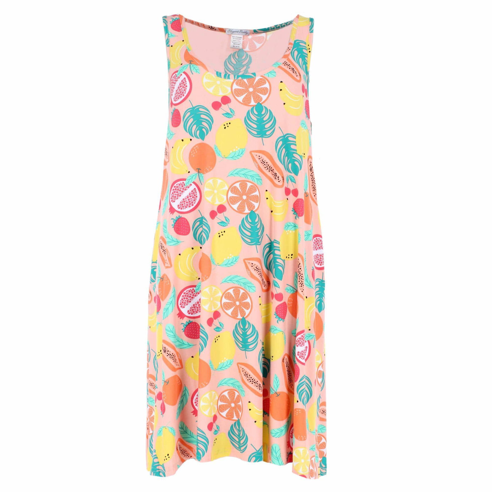 Image of CTM® Women's Fruit Botanical Chemise Nightgown by Elegant Emily