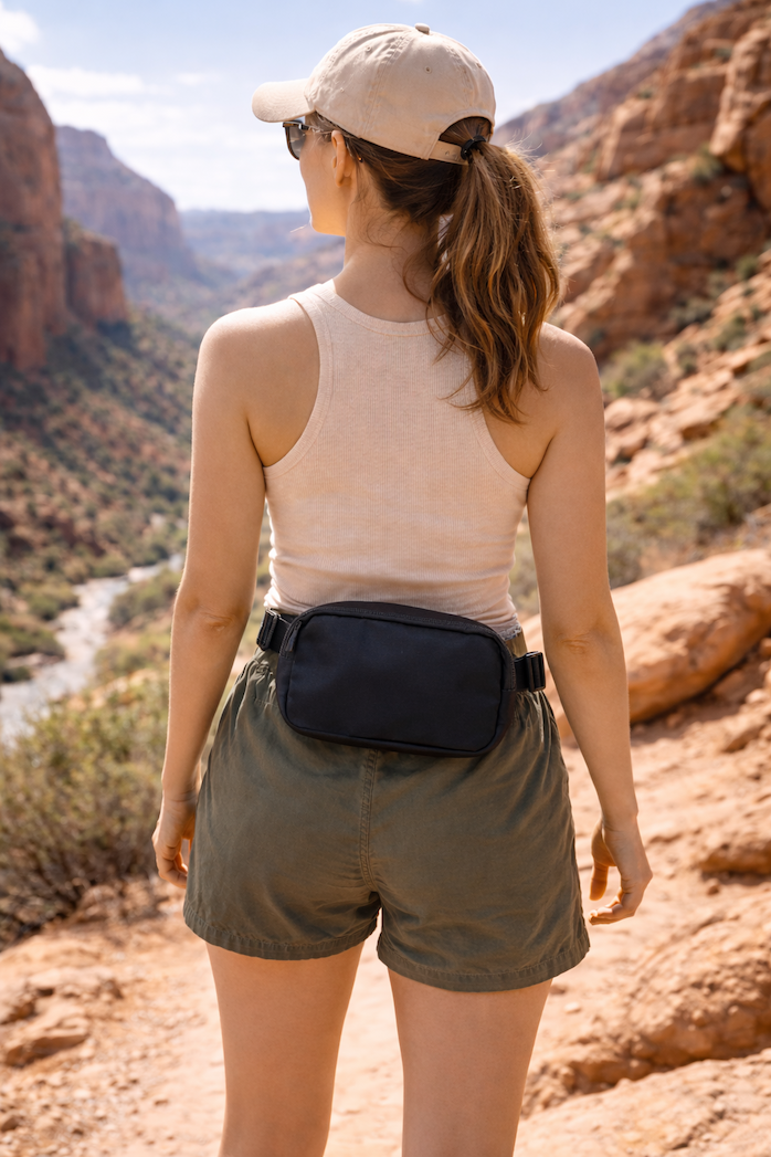 Women wearing waistpack