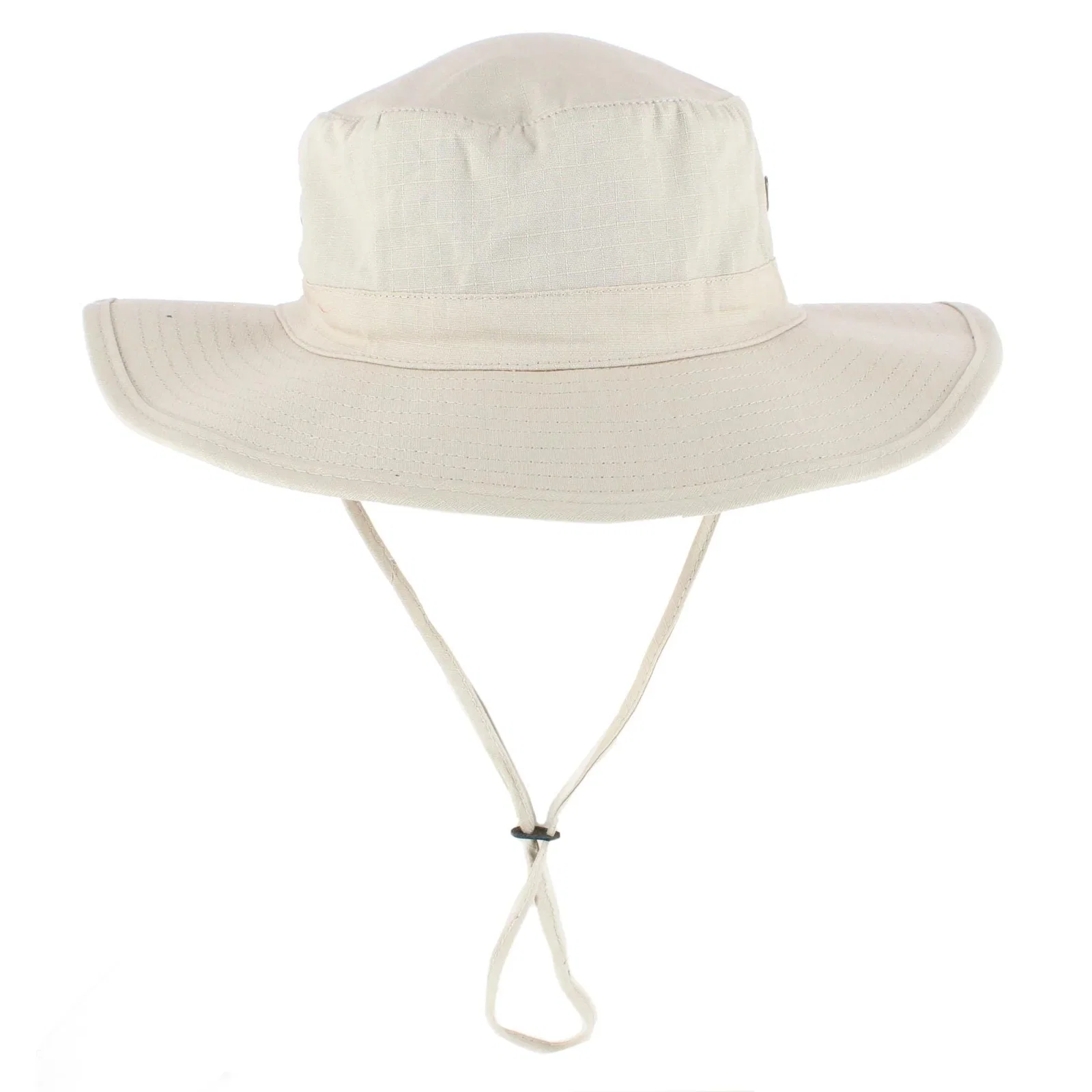 Image of CTM® Men's Cotton Safari Bucket Hat with Chin Cord