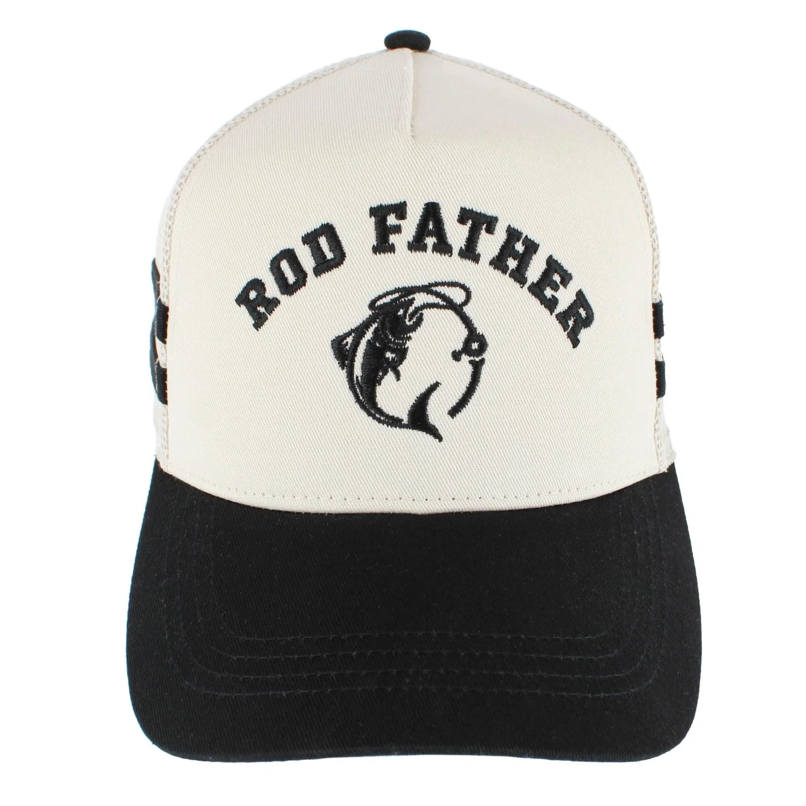 Image of CTM® Men's Rod Father Fishing Emboridered Trucker Hat