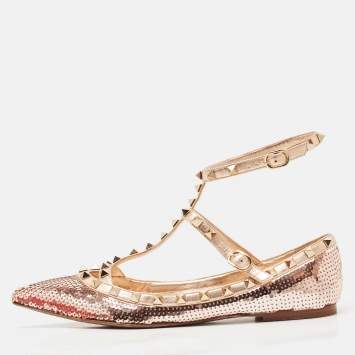 Rose Gold Sequins and Leather 