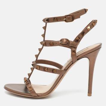 Rockstud Size 38 Bronze Leathe