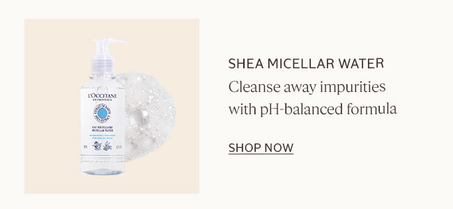 SHEA MICELLAR WATER | CLEANSE AWAY IMPURITIES WITH PH-BALANCED FORMULA | SHOP NOW