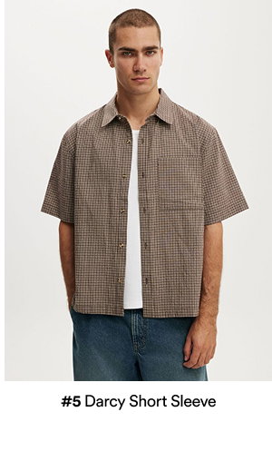 #5 Darcy Short Sleeve shirt on model