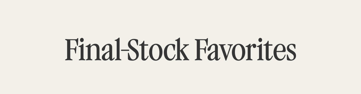 Final Stock Favorites 