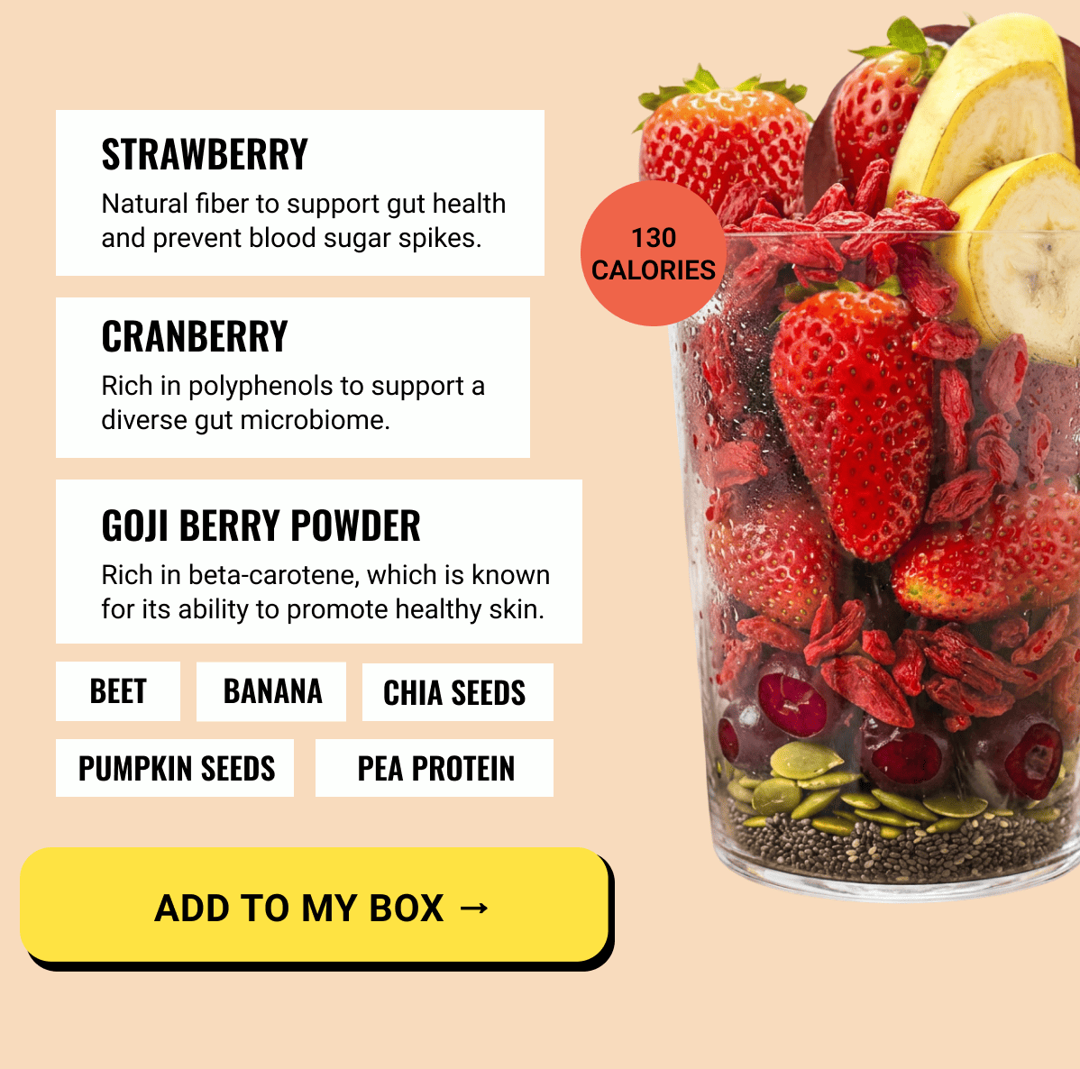 High Protein Strawberry Banana