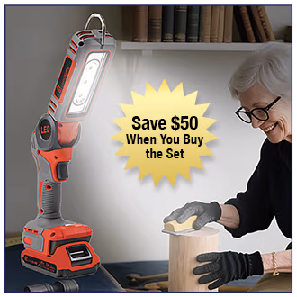 Cordless LED Worklight by LivingSURE™