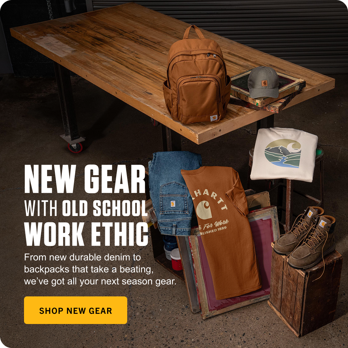 Shop new gear with old school work ethic