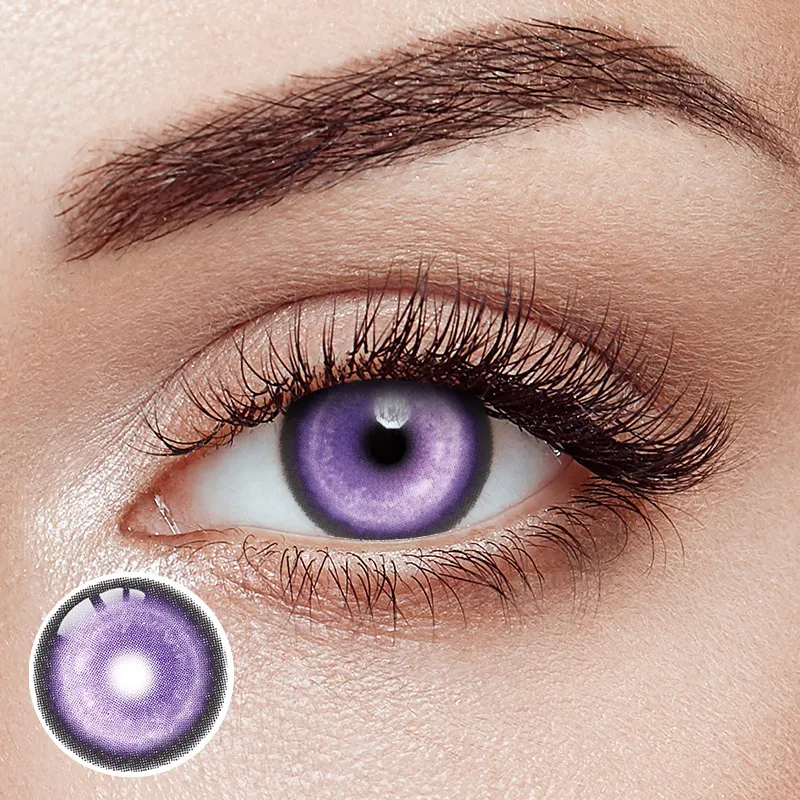 Koi Prank Purple Prescription Yearly Contact Lenses