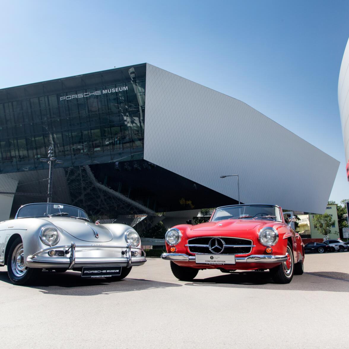 Autoerlebnis in Stuttgart: Mercedes-Benz Museum + Porsche Museum inkl. Übernachtung