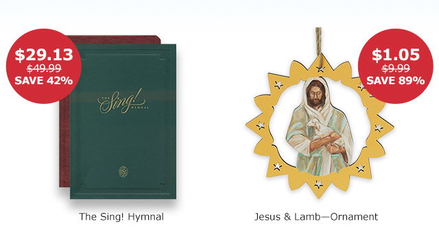 The Sing! Hymnal | Jesus and Lamb Ornament