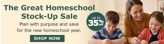 The Great Homeschool Stock Up Sale | Up to 35% off