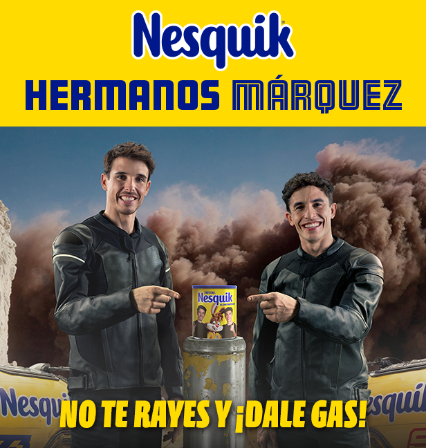 Ponte el casco, seguimos acelerando con Nesquik-Hermano Márquez