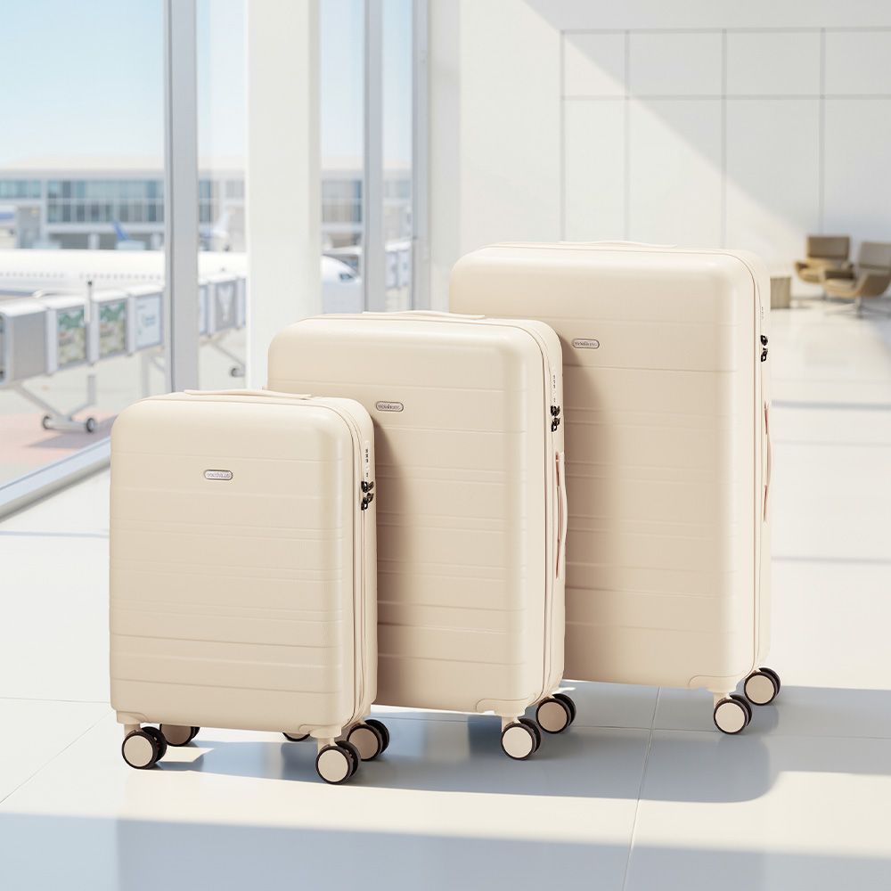 Cream luggage set