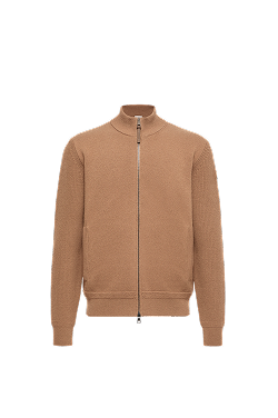 Wool & Cashmere Zip-Up Cardigan