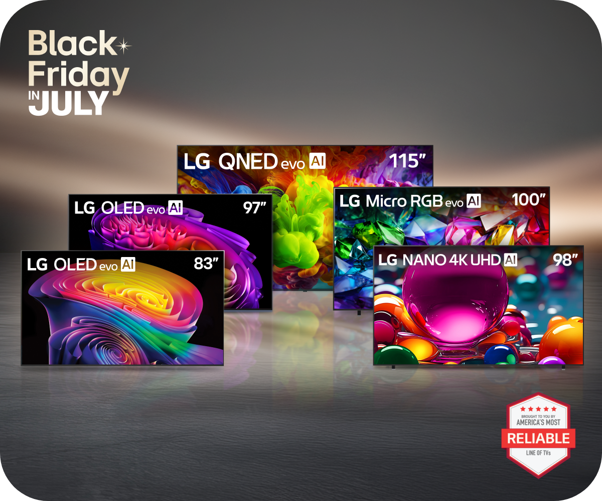 Black Friday in July Big Screen TV Image