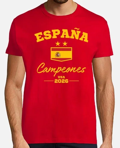 Camiseta Campeones Roja Hombre