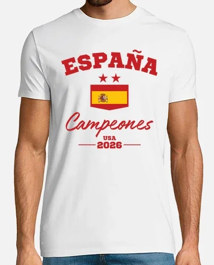 Camiseta Campeones Blanca Hombre