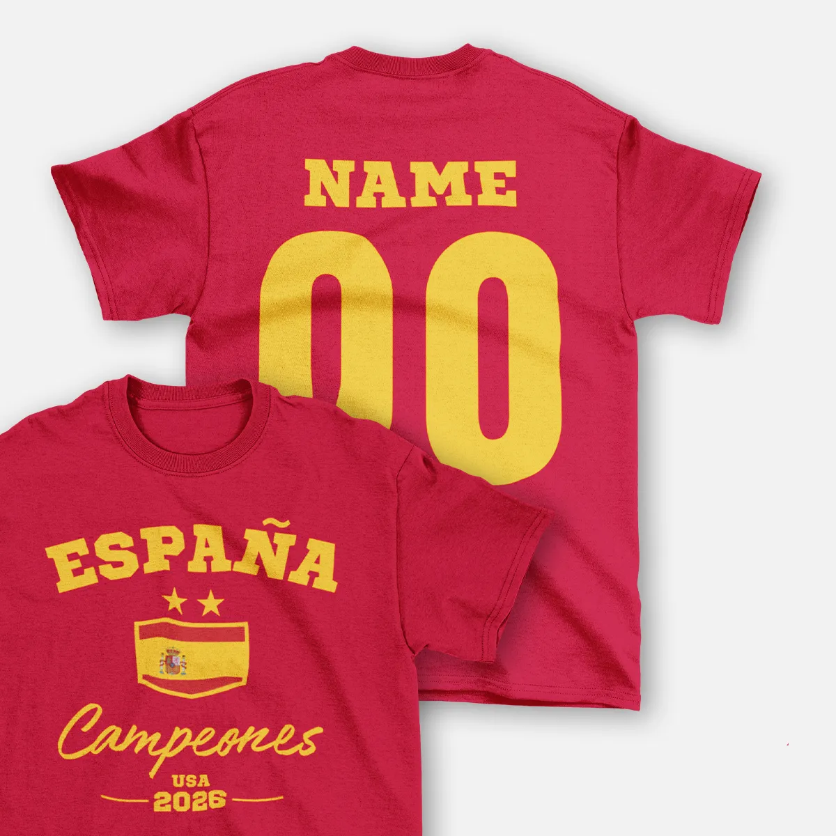 Camiseta Roja personalizable