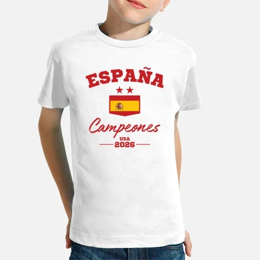 Camiseta Campeones Blanca Niños