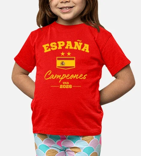 Camiseta Campeones Roja Niños