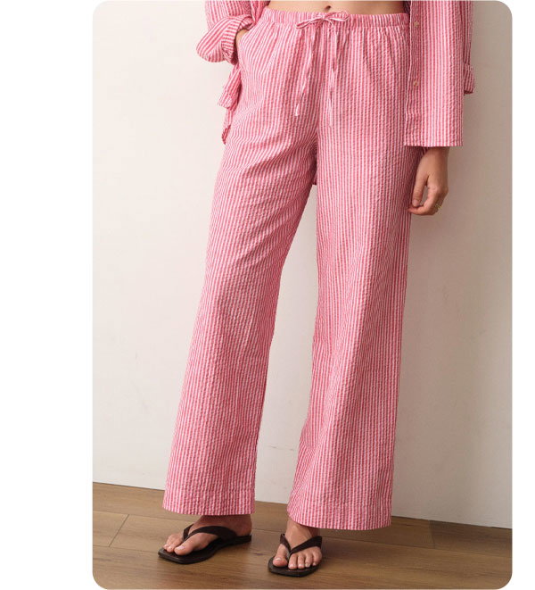 Josie Seersucker Drawstring Pant