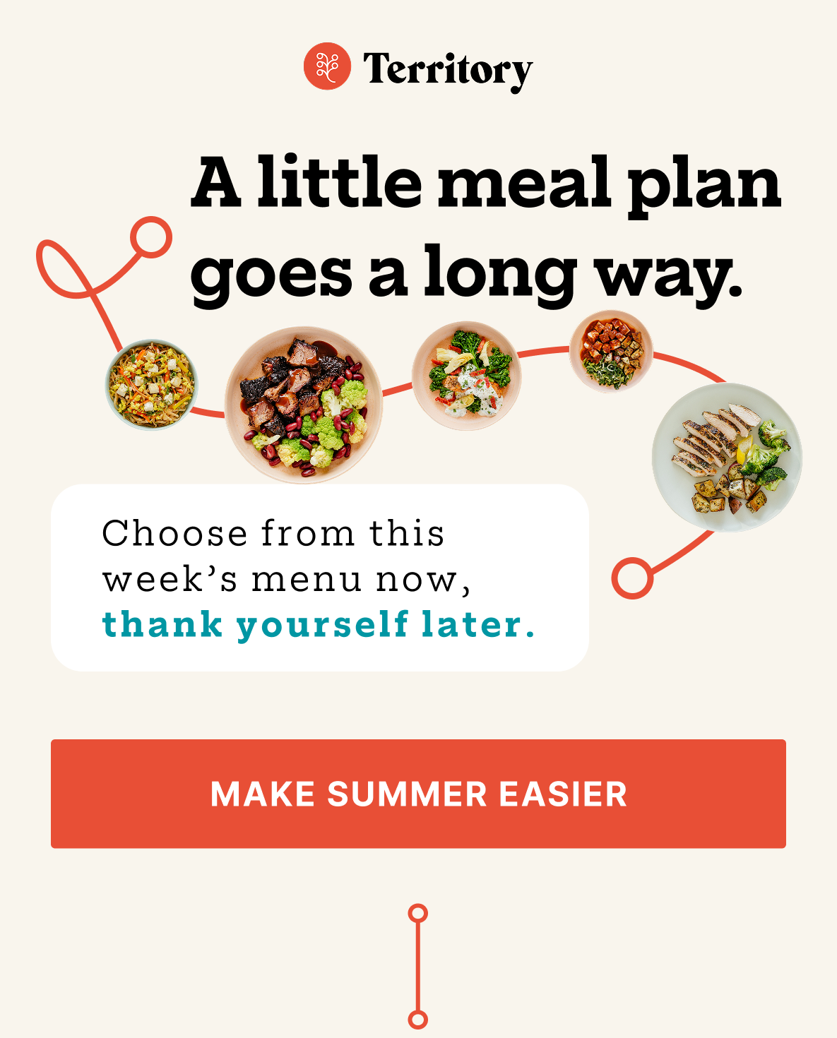 A little meal plan goes a long way.  Choose from this week's menu now, thank yourself later.  [Make Summer Easier]