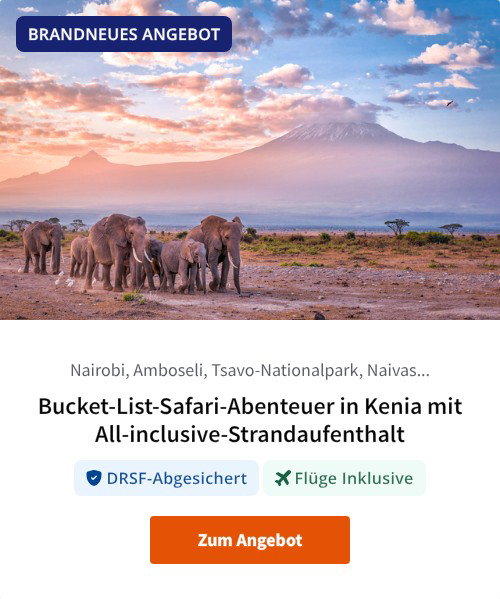 Bucket-List-Safari-Abenteuer in Kenia mit All-inclusive-Strandaufenthalt