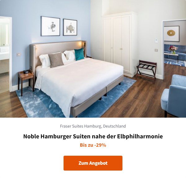 Noble Hamburger Suiten nahe der Elbphilharmonie